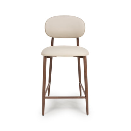 Averra Counter Chair in Taupe Set of 2