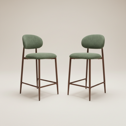 Averra Bar Stools - Olive Green  Set of 2
