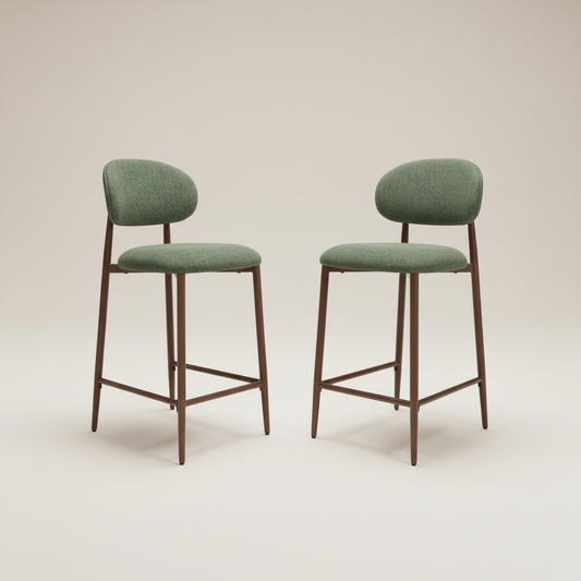 Averra Bar Stools - Olive Green  Set of 2