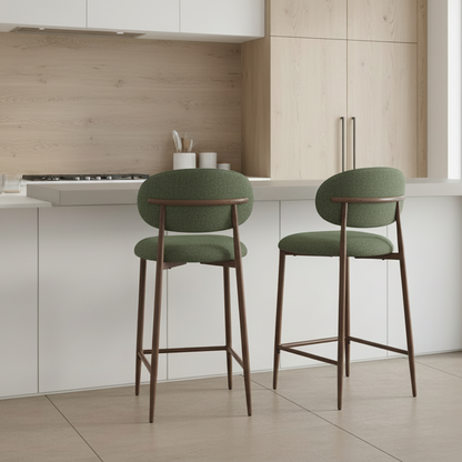 Averra Bar Stools - Olive Green  Set of 2