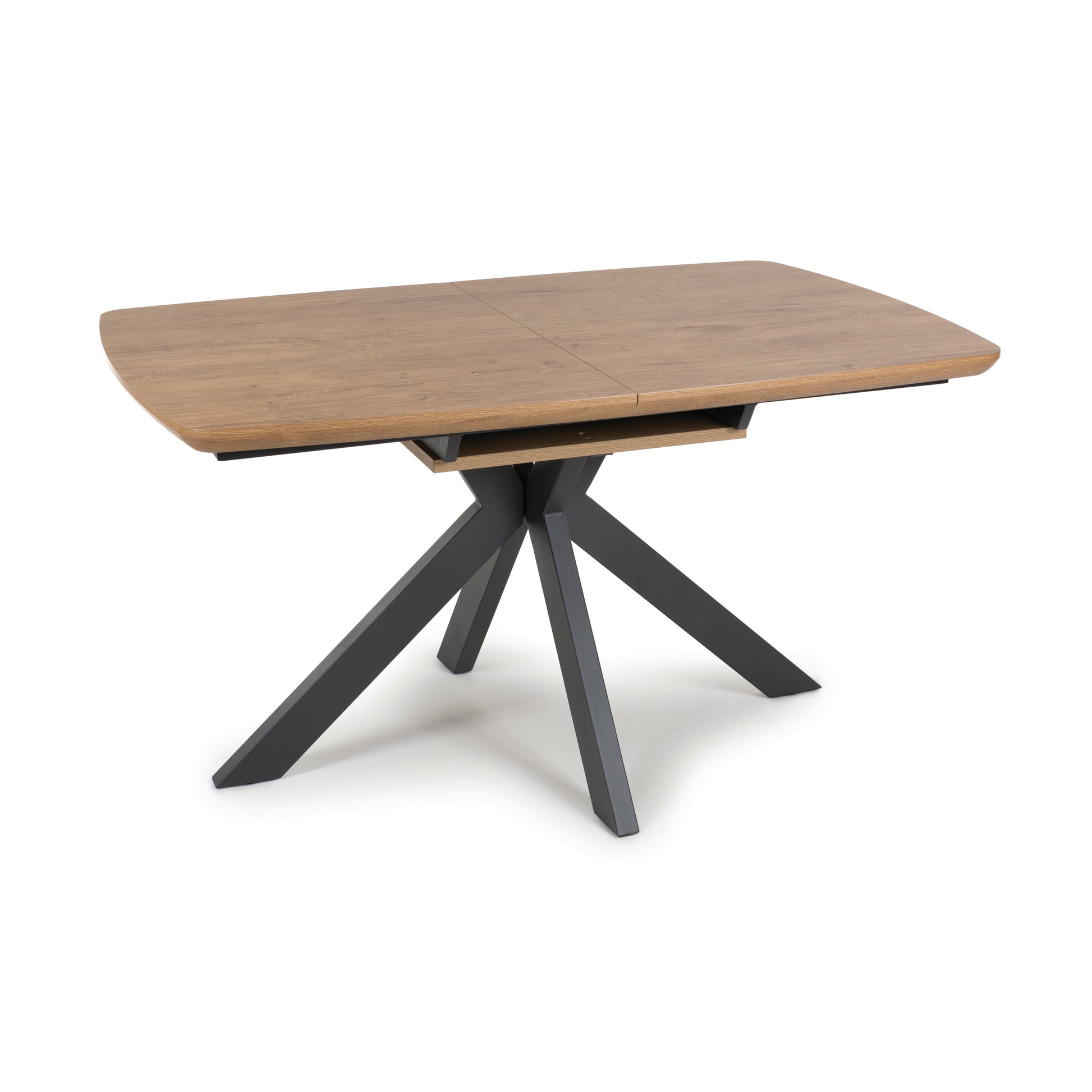 Kaelon Extendable Dining Table 140–180 cm in Rustic Oak 